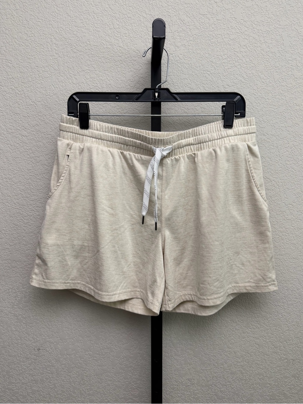 Pacific Trail Cream Drawstring Athletic Shorts